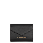 porte-monnaie - saffiano signature #couleur_noir