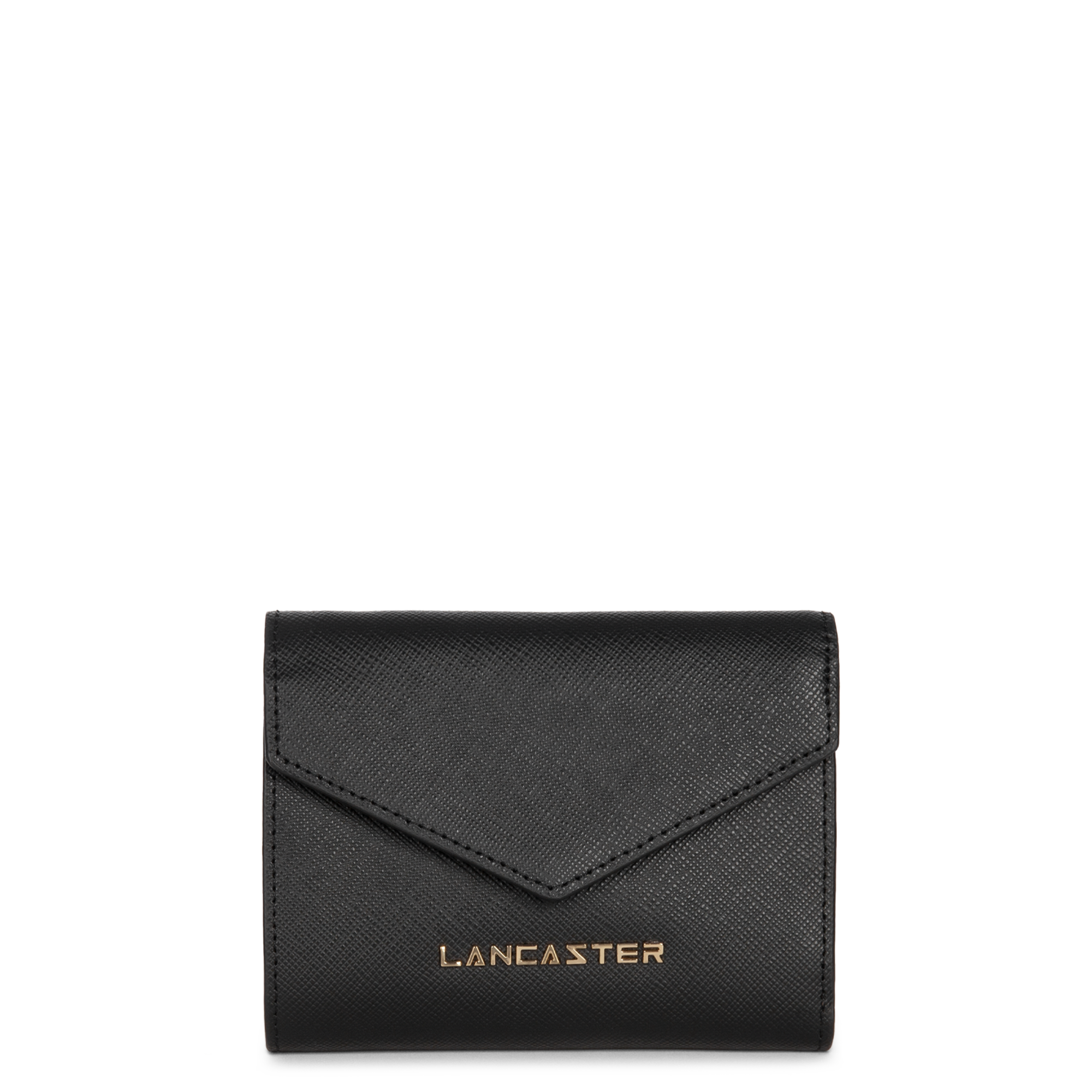 porte-monnaie - saffiano signature #couleur_noir