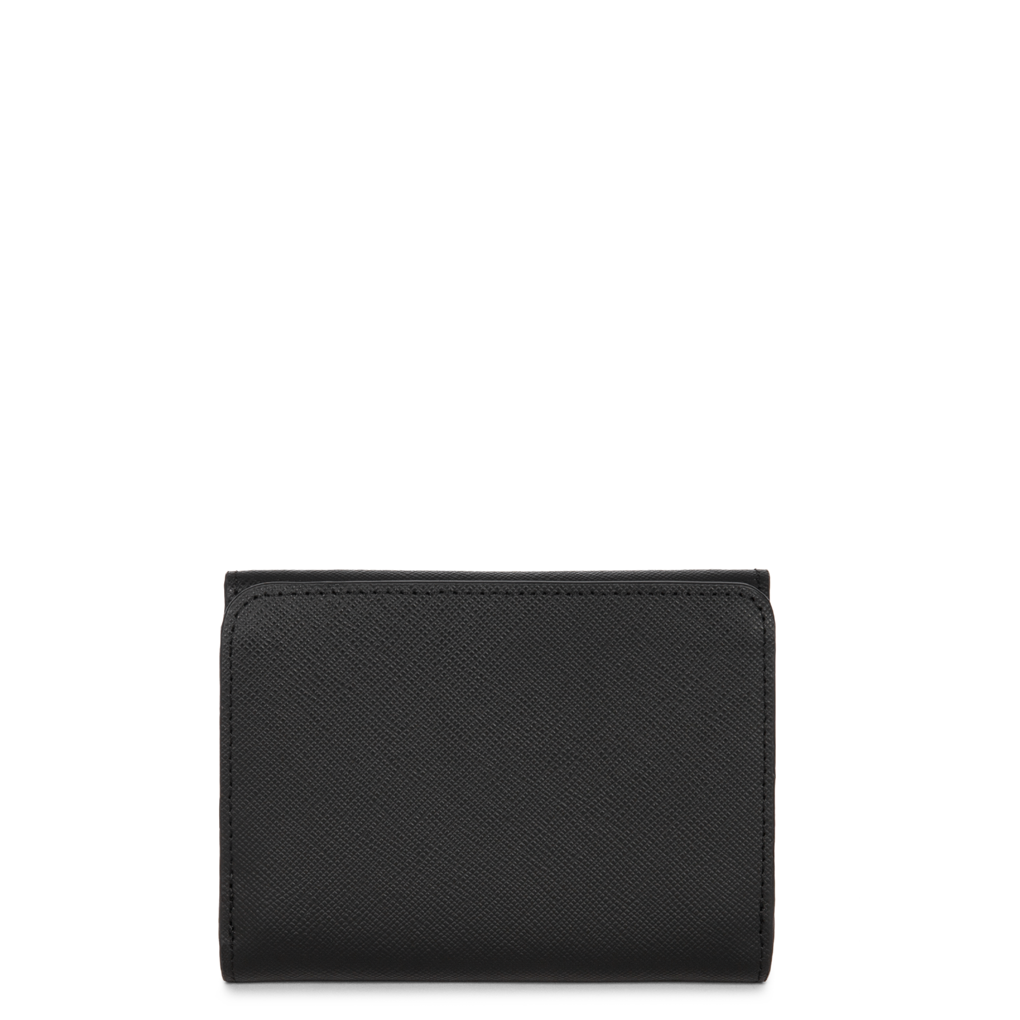 porte-monnaie - saffiano signature #couleur_noir