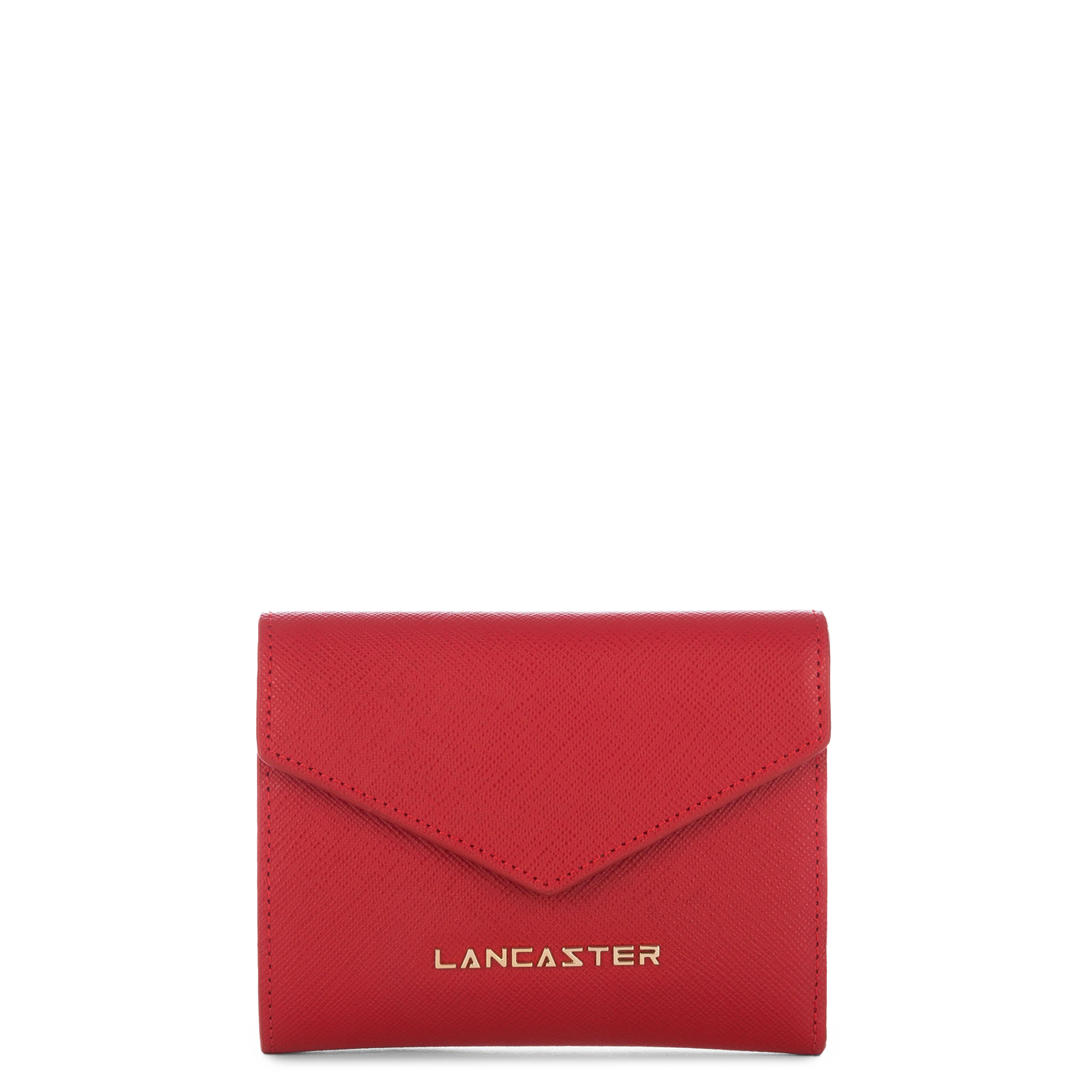 porte-monnaie - saffiano signature #couleur_rouge