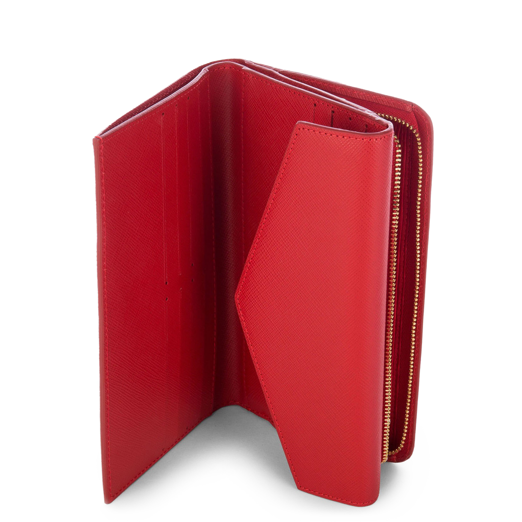 compagnon dos à dos - saffiano signature #couleur_rouge