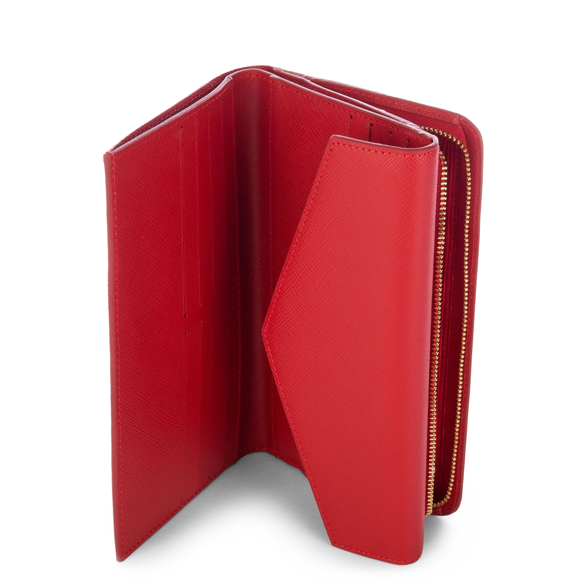 compagnon dos à dos - saffiano signature #couleur_rouge