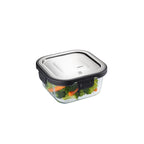 Milo - Boîte De Conservation Au Frais, Carrée, 500 Ml - Noir/Argent