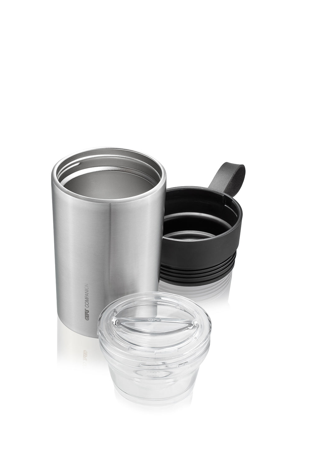 Companion - Pot Thermique Pour Déjeuner - Noir/Argent
