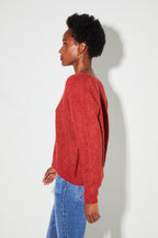 Maille Romy Baby Alpaga Paprika Fabriquée En Italie