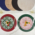 Set De Table Rond Réversible "Fabric"