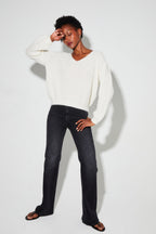 Maille Romy Baby Alpaga White Fabriquée En Italie