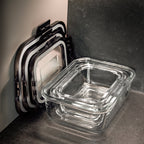 Milo - Set De 3 Boîtes De Conservation - Noir/Argent