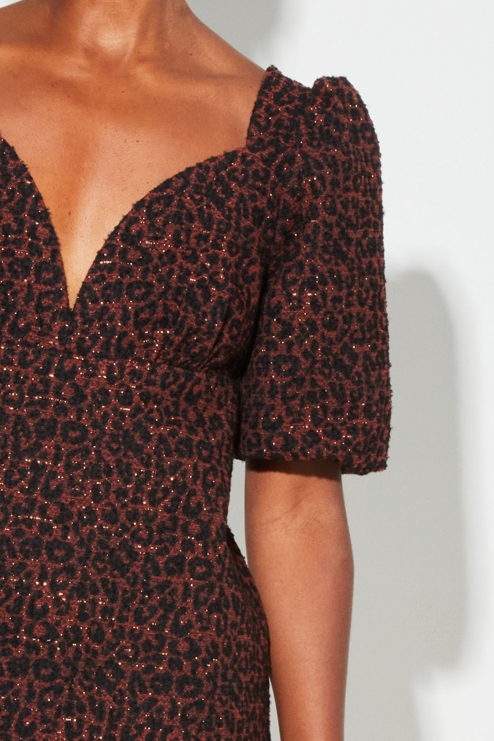 Robe Babydoll Nara Jacquard Léo Fabriqué En Italie