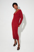 Maxi Dress Gaby Alpaga Bordeaux