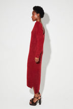 Maxi Dress Gaby Alpaga Bordeaux