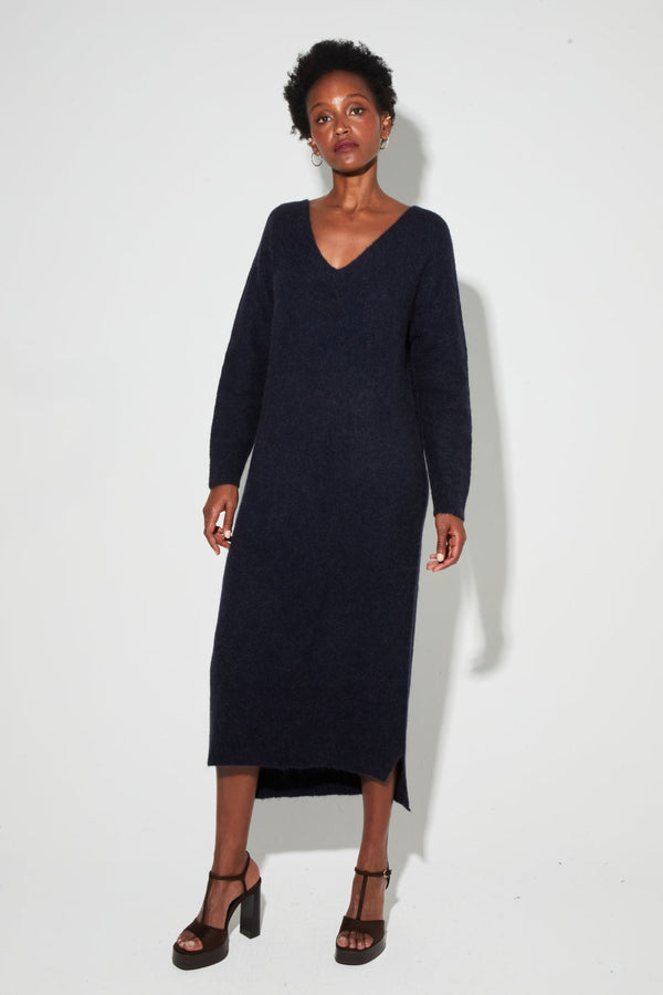 Maxi Dress Gaby Alpaga Navy