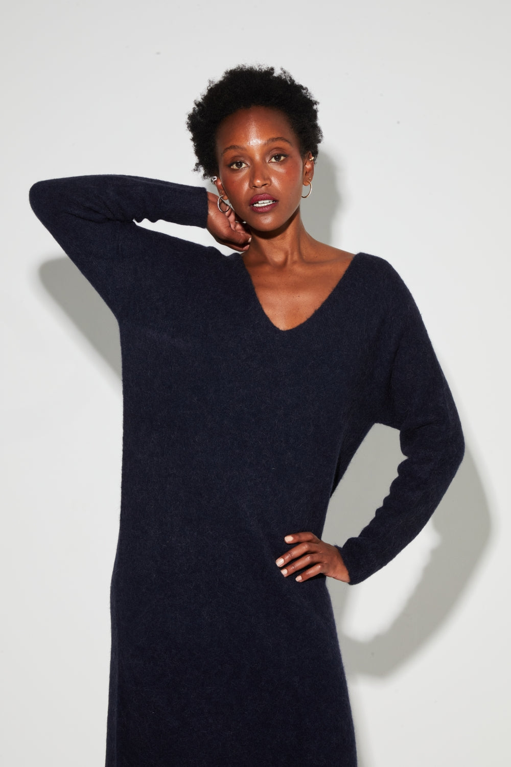 Maxi Dress Gaby Alpaga Navy