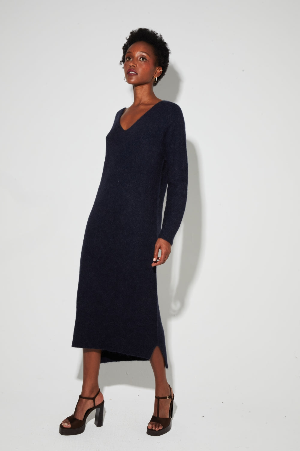 Maxi Dress Gaby Alpaga Navy