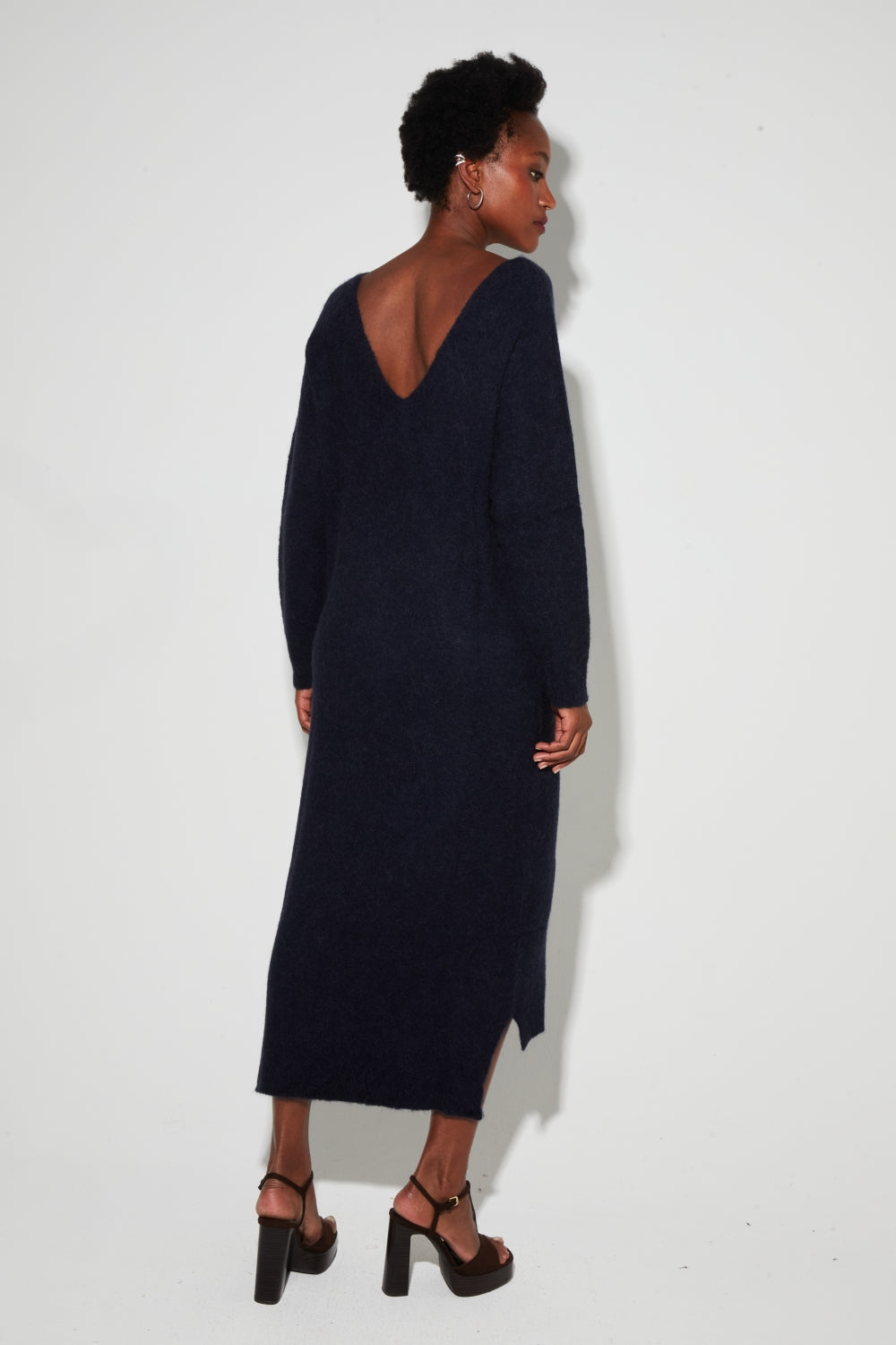 Maxi Dress Gaby Alpaga Navy
