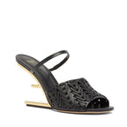 Fendi First Heel Sandals - Black - Femme