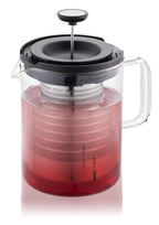 T-Prep - Théière - 0,8L - Noir/Transparent