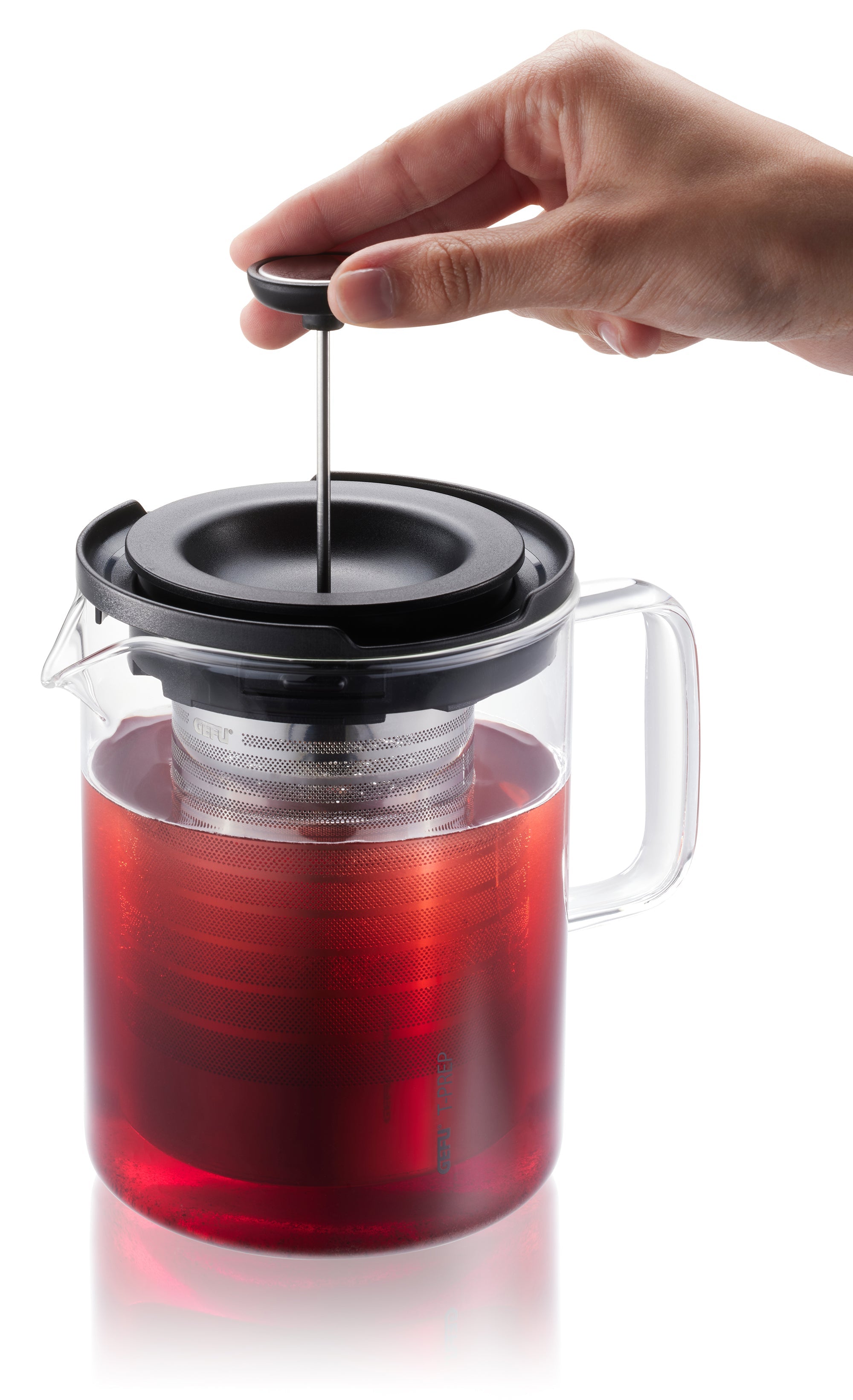 T-Prep - Théière - 0,8L - Noir/Transparent