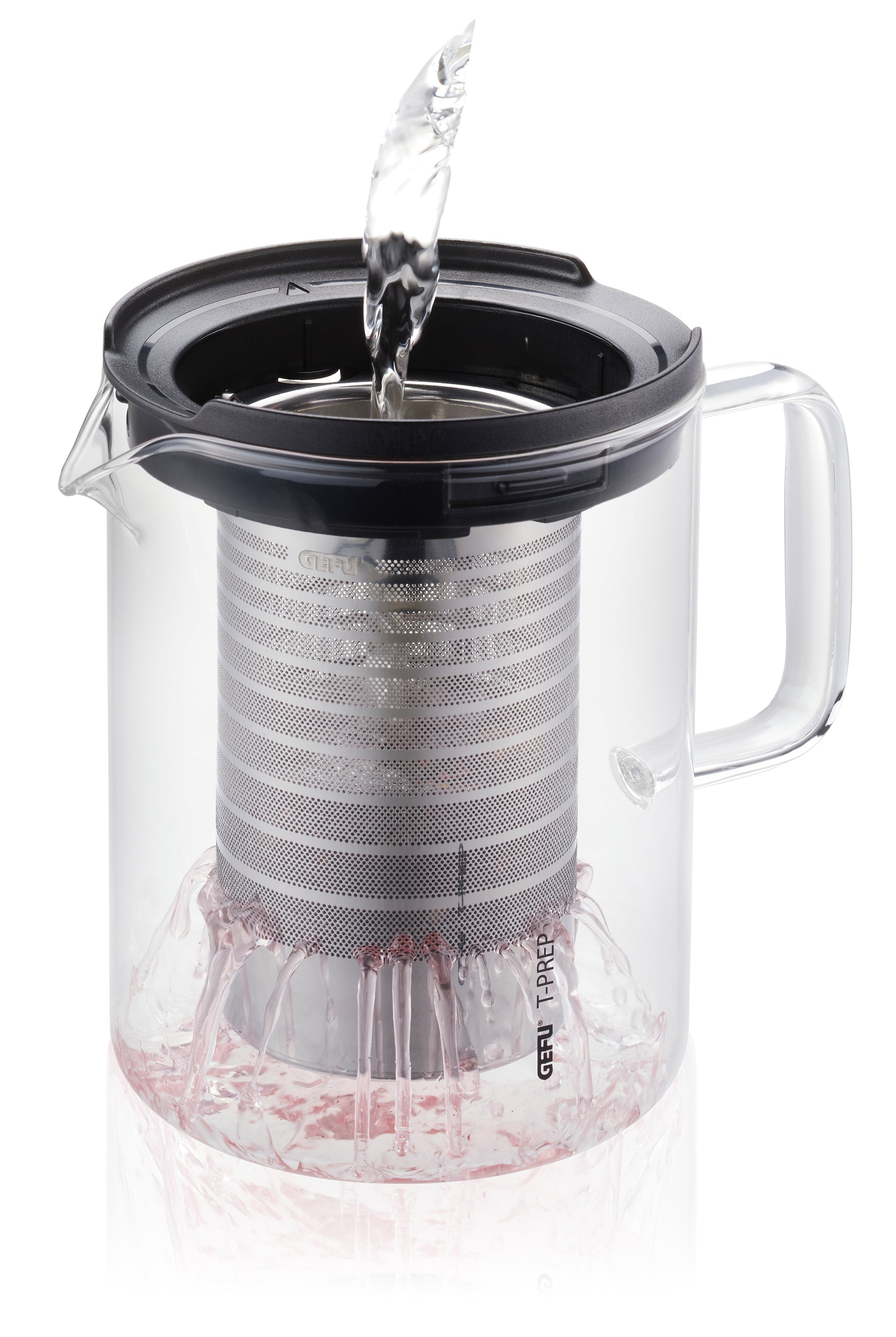 T-Prep - Théière - 0,8L - Noir/Transparent