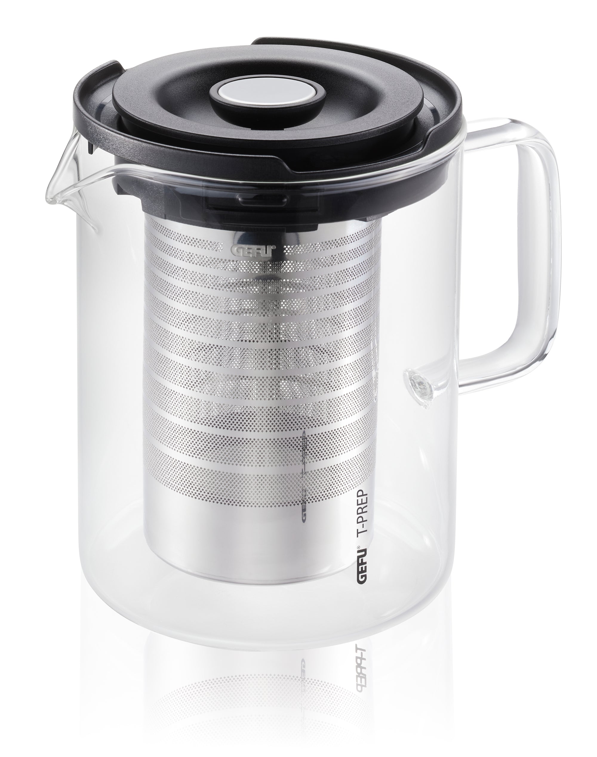 T-Prep - Théière - 0,8L - Noir/Transparent