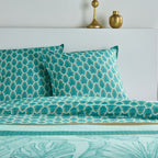 Sunshine - Parure De Lit Motif 19.4 - Bleu