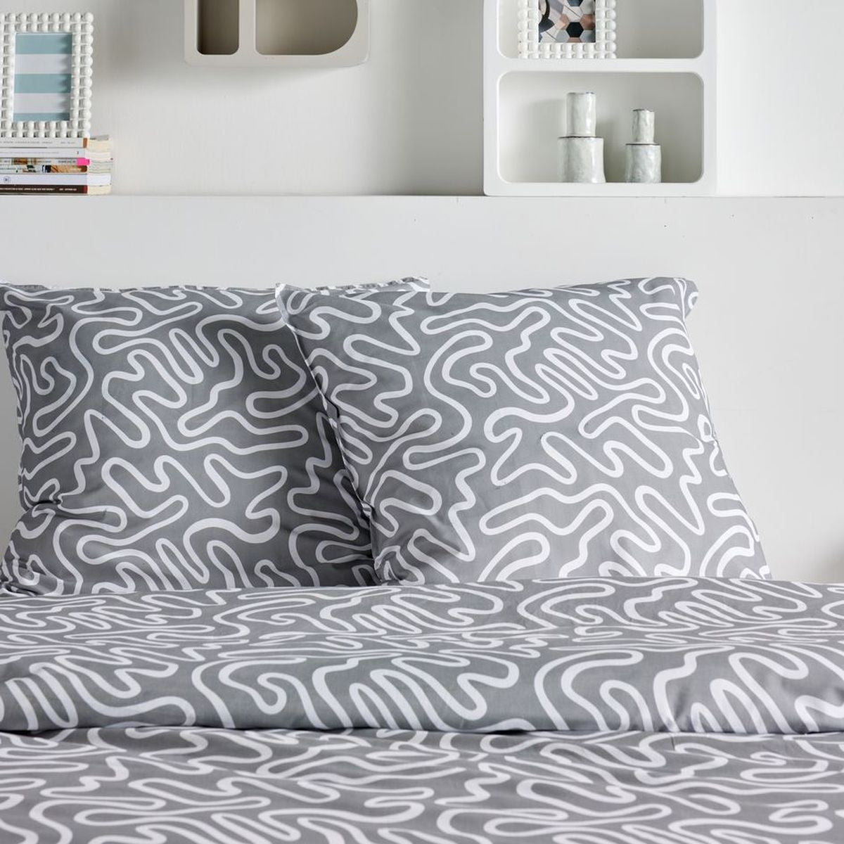 Sunshine - Parure De Lit Motif 19.15 - Gris