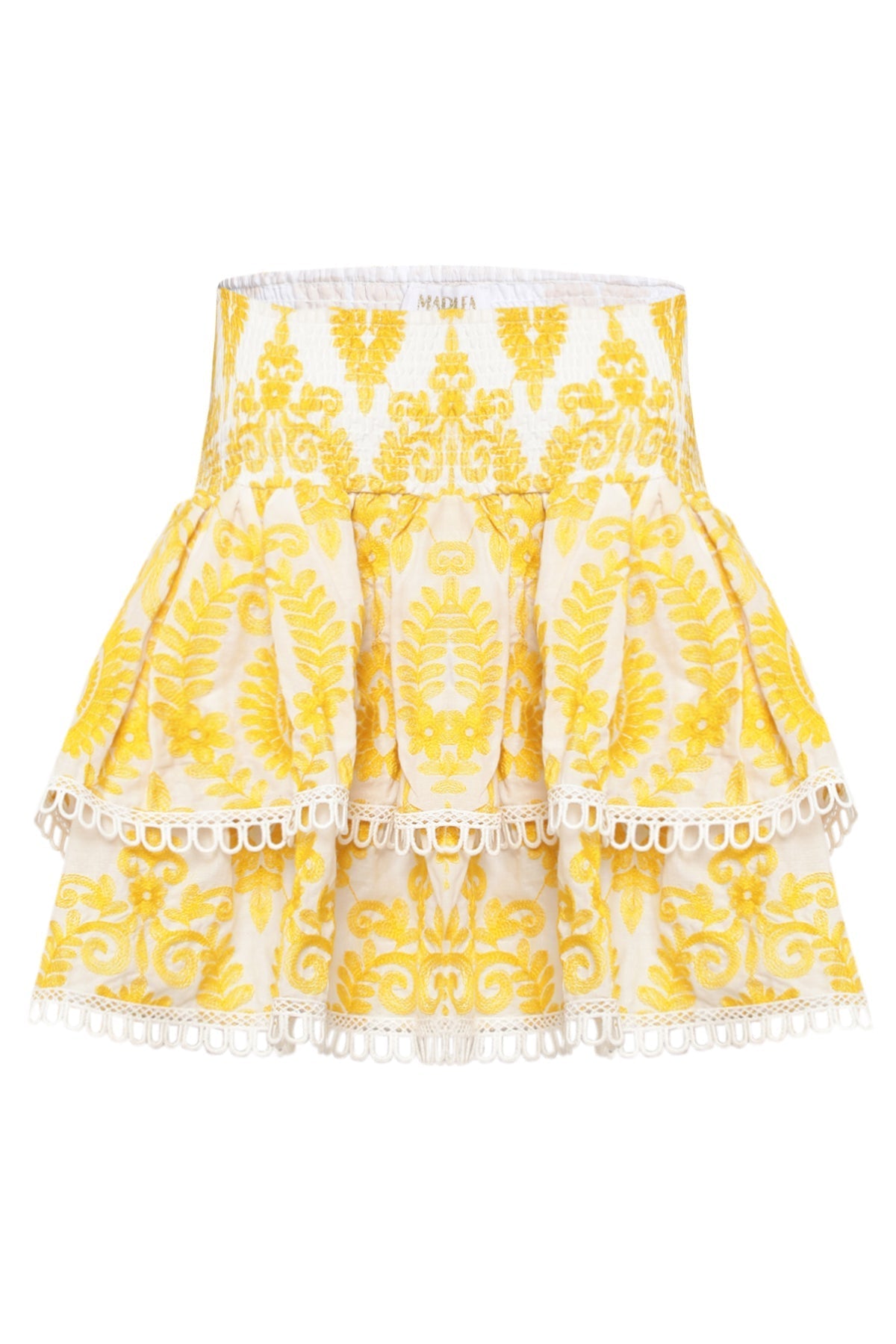 Jupe Paulina - Broderies Jaune