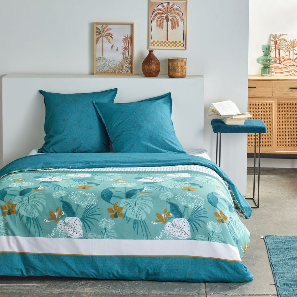 Sunshine - Parure De Lit Motif 19.27 - Bleu