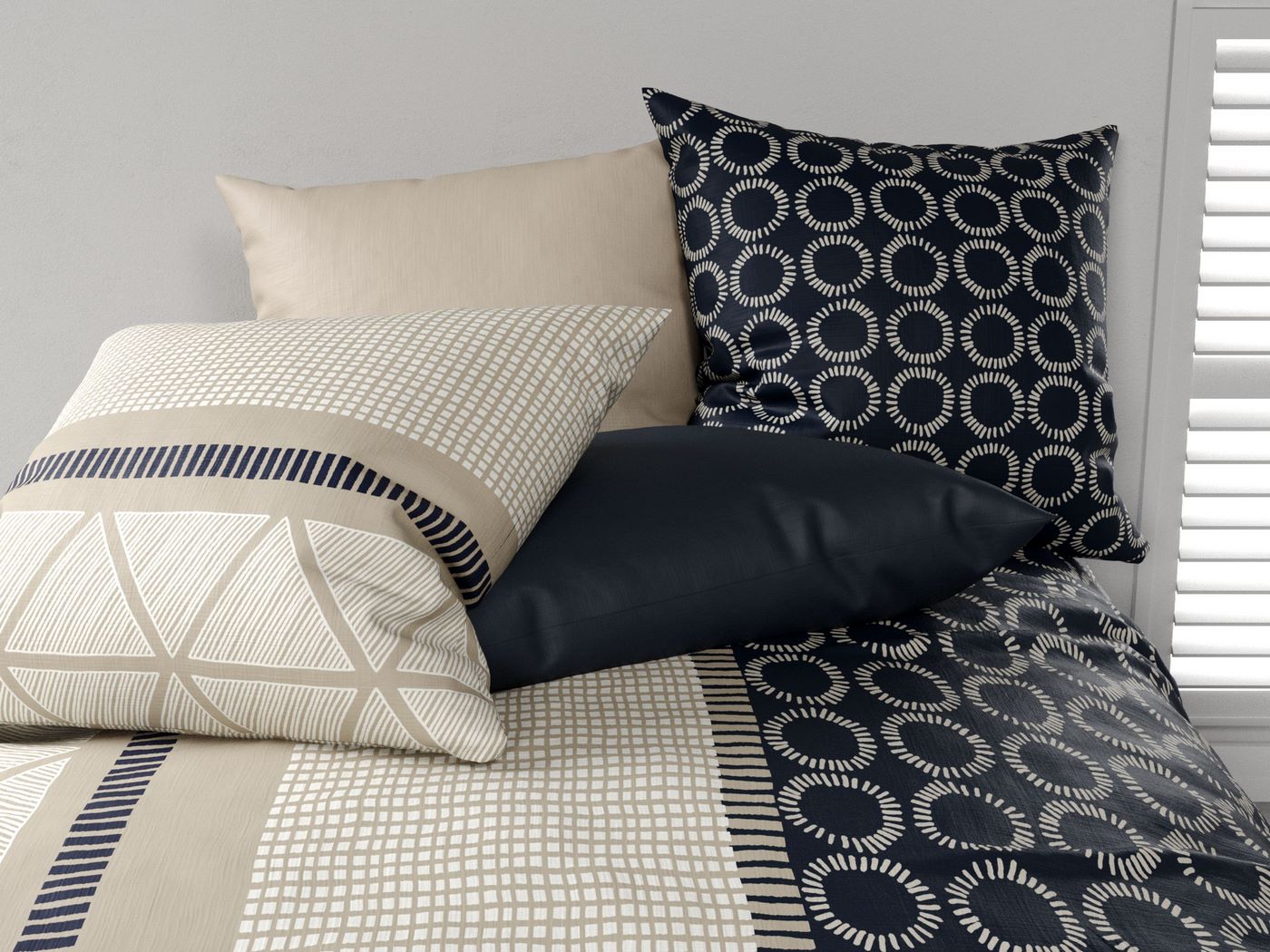 Parure De Lit (Hc + To) - 100% Coton 57 Fils - Imprimé Nairobi