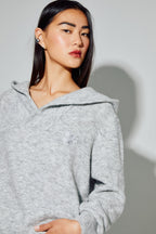 Sweatshirt Nola Alpaga Grey Fabriqué En Italie