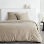 Parure Effet Matiere - Parure De Lit - Beige