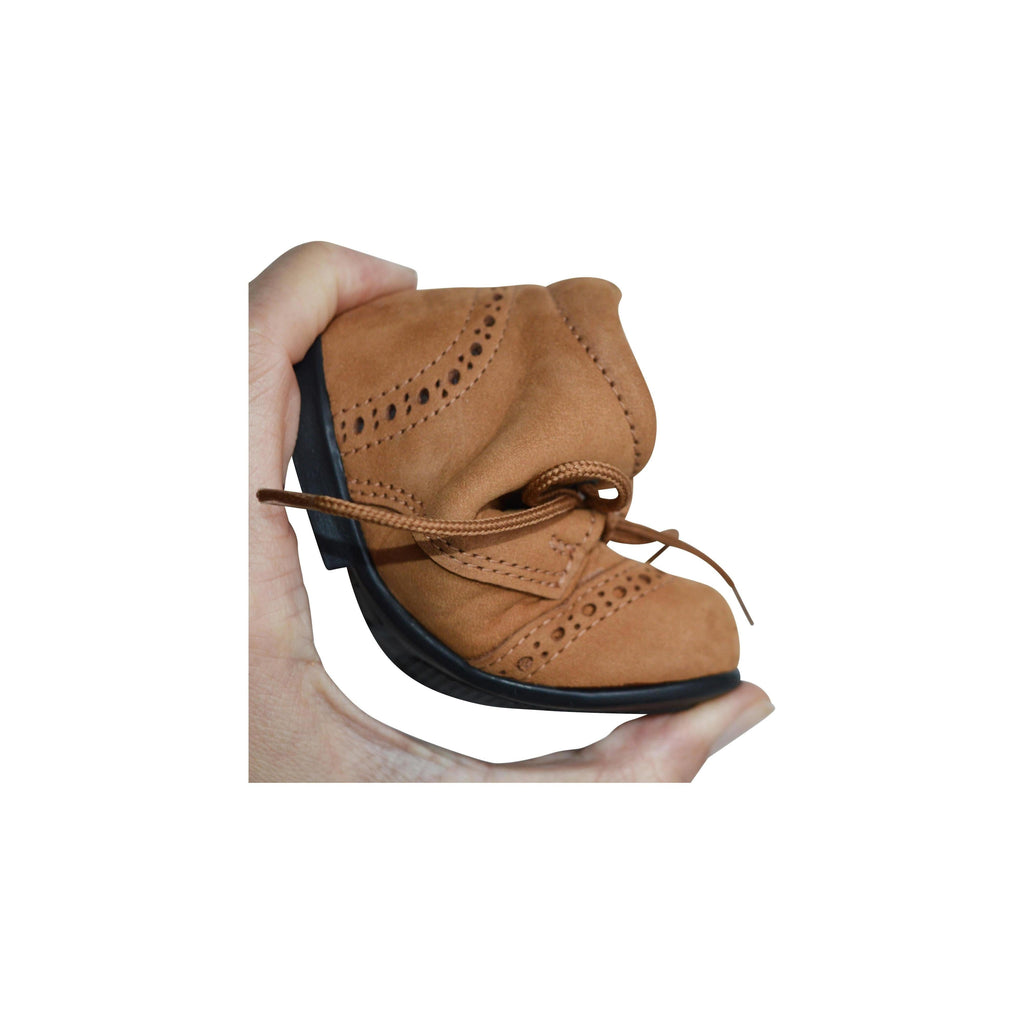 Chaussures Bottillons Souples Azylis Bout Golf- Nubuck Camel - Mixte