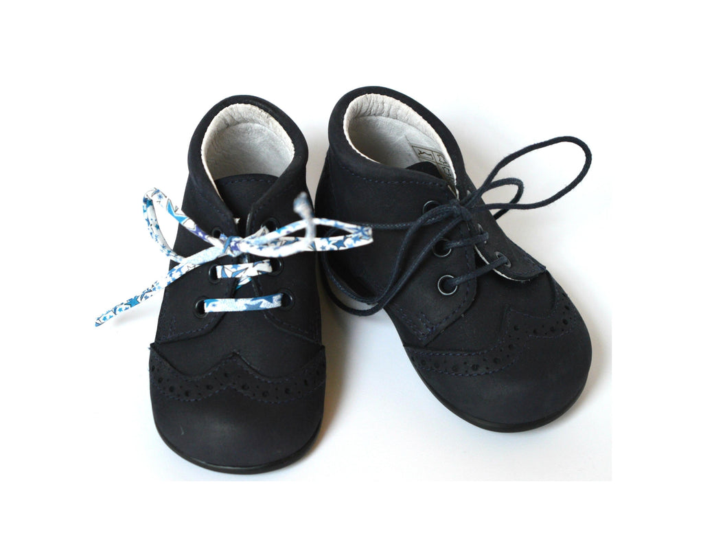 Chaussures Bottillons Souples Azylis Bout Golf- Nubuck Marine - Mixte