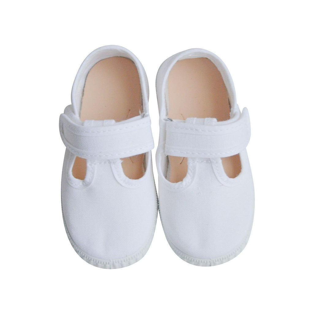 Chaussures Sandales En Toiles Salomé Scratch - Blanc - Mixte