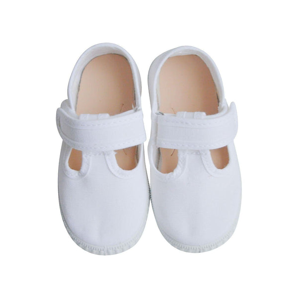 Chaussures Sandales En Toiles Salomé Scratch - Blanc - Mixte