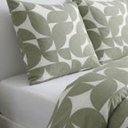 Sunshine - Parure De Lit Motif 20.39 - Sauge