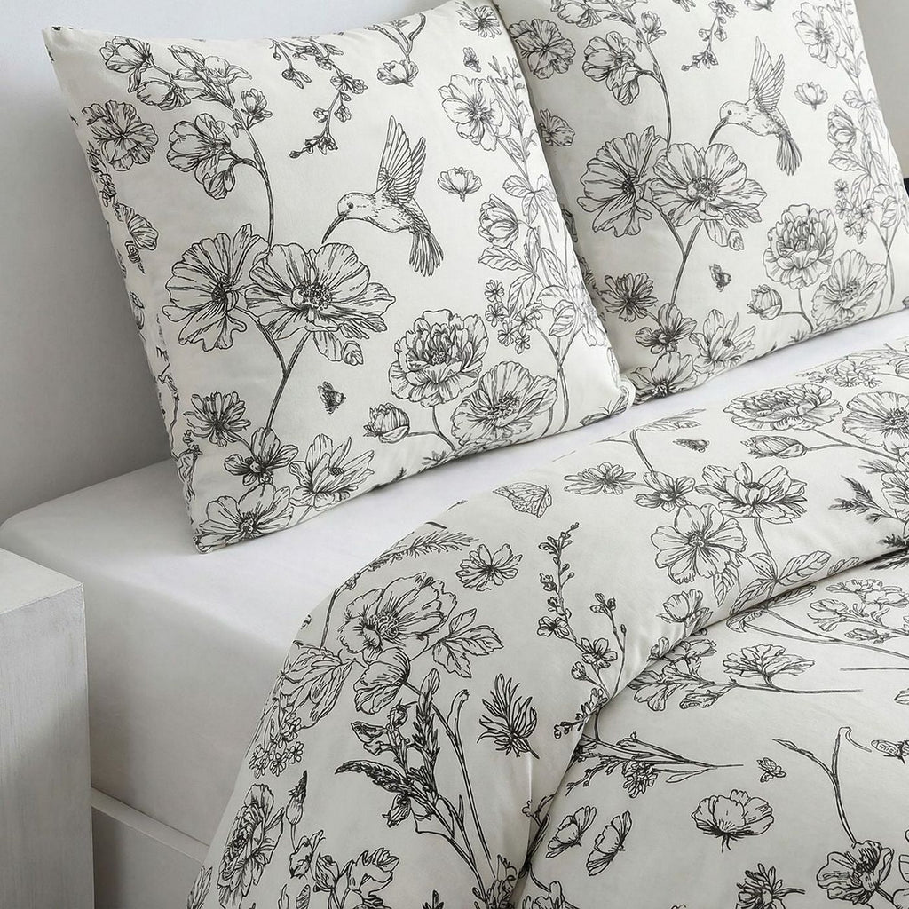 Sunshine - Parure De Lit Motif 20.40 - Craie