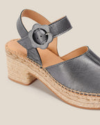 Sandales Fumarola Gris Metalizado