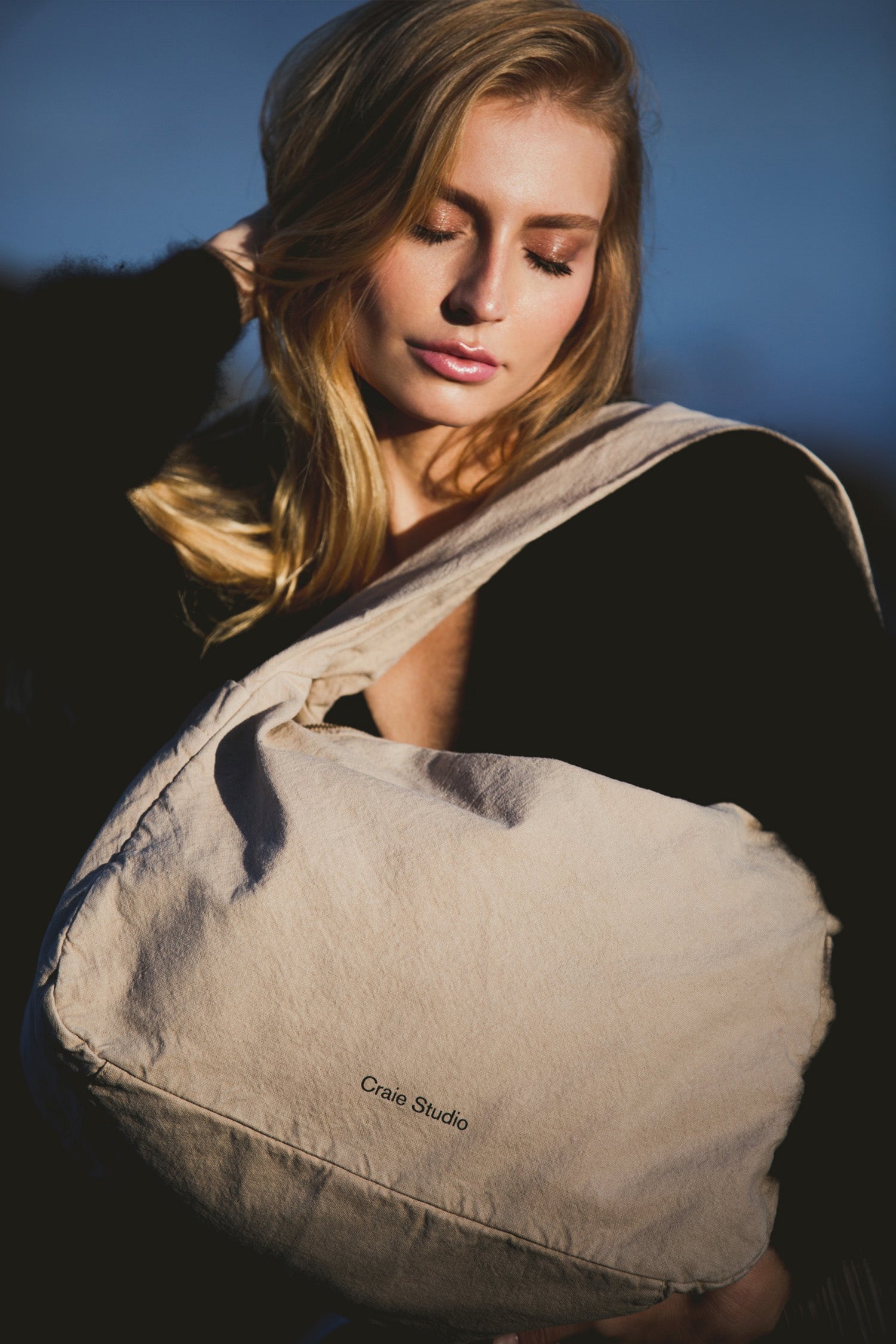 Petit Sac Hobo Coton Mint