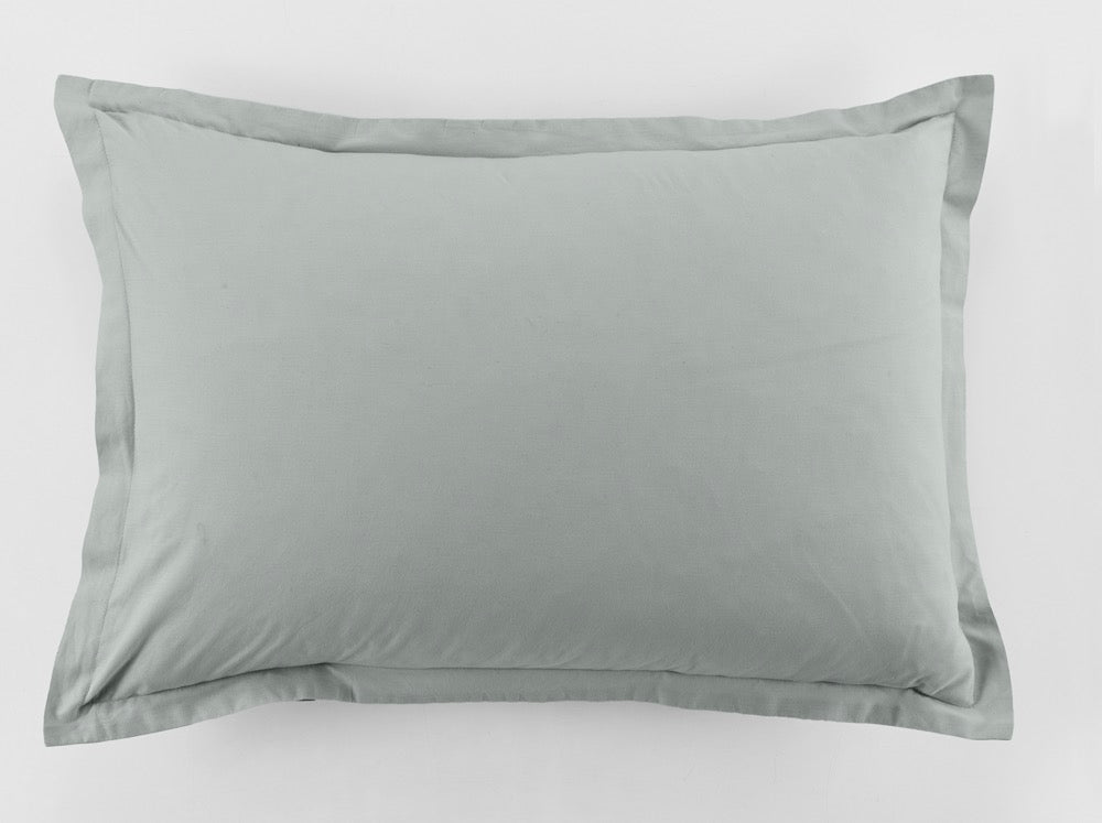 Lot De 2 Taies D'Oreiller - 100% Coton 57 Fils - Silver