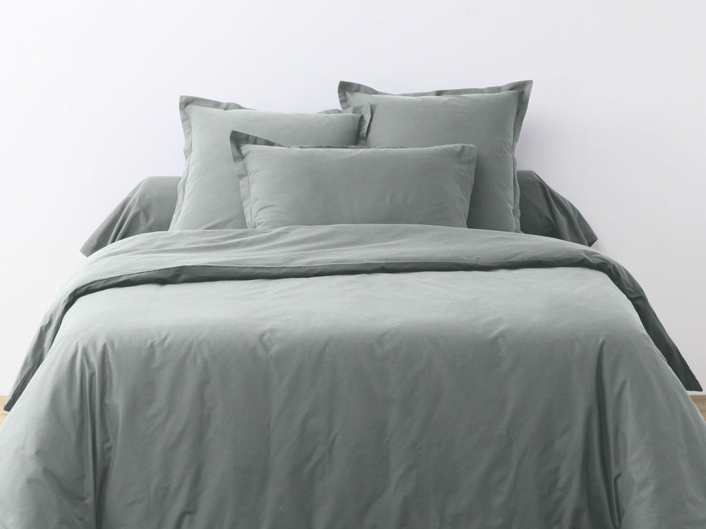 Parure De Lit (Hc + To) - 100% Coton 57 Fils - Silver