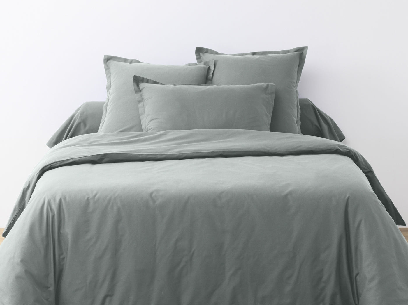 Parure De Lit (Hc + To) - 100% Coton 57 Fils - Silver
