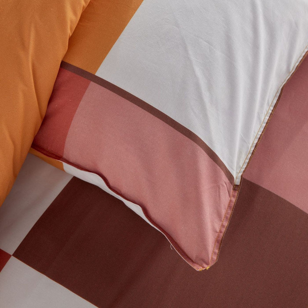 Sunshine - Parure De Lit Hc1 Motif 20.13 - Terracotta