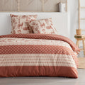 Sunshine - Parure De Lit Motif 20.15 - Terracotta