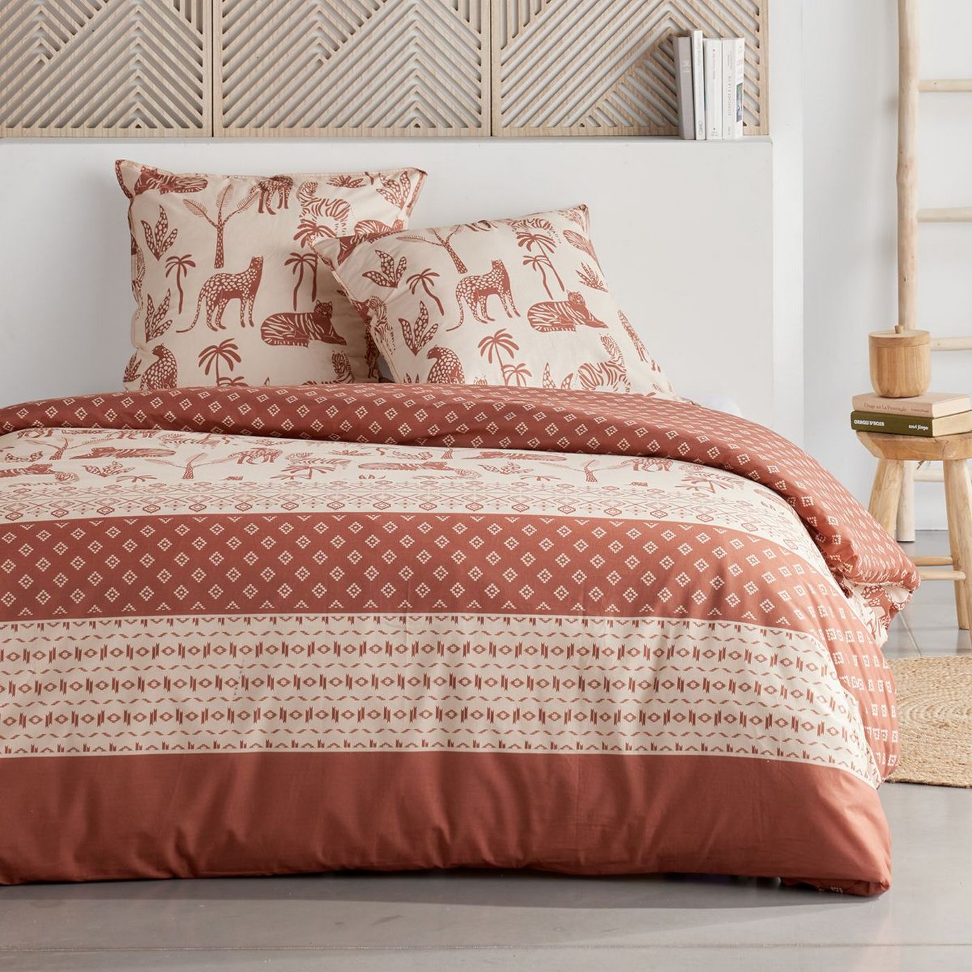 Sunshine - Parure De Lit Motif 20.15 - Terracotta