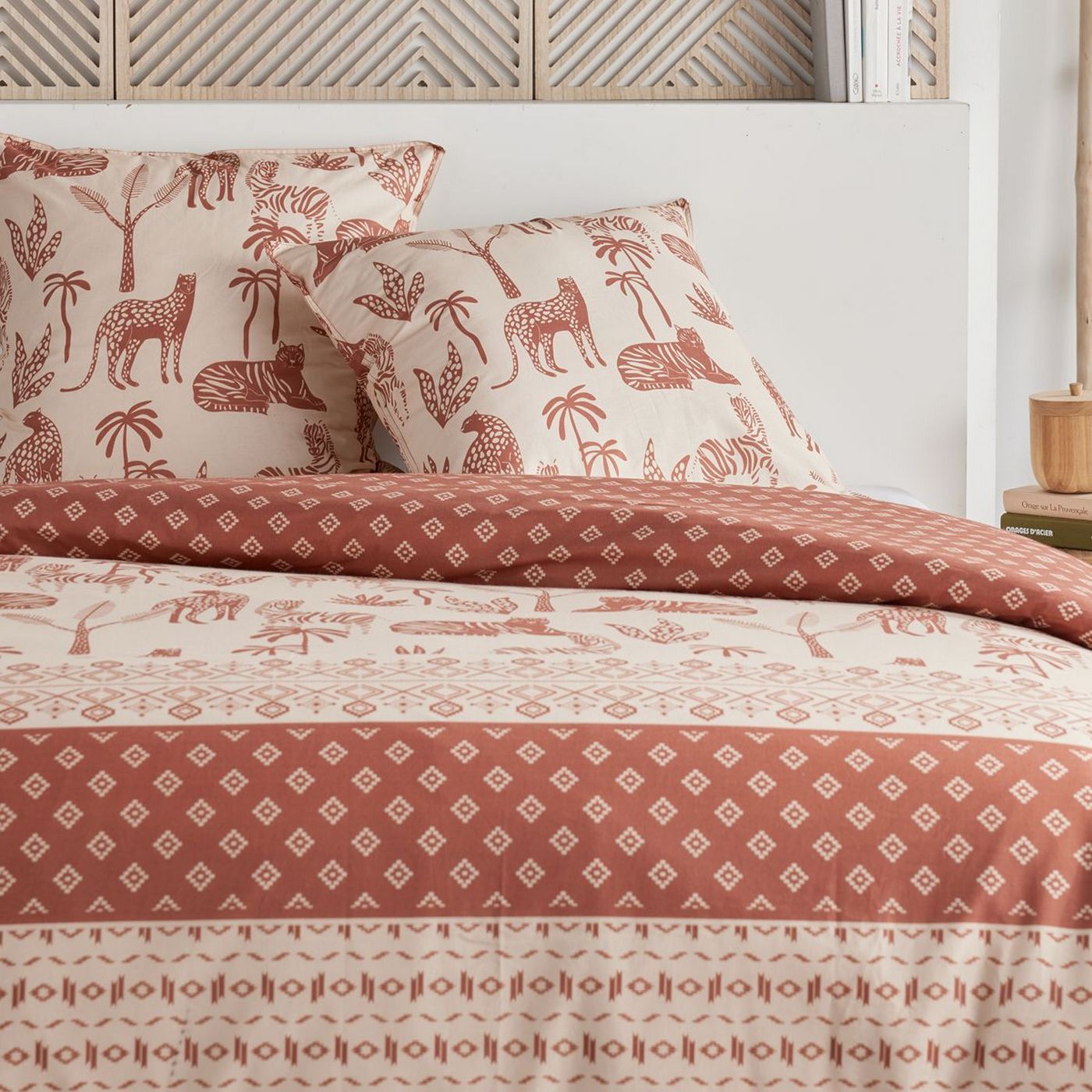 Sunshine - Parure De Lit Motif 20.15 - Terracotta
