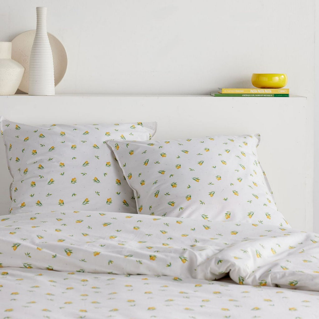Sunshine - Parure De Lit Hc1 Motif 20.16 - Craie