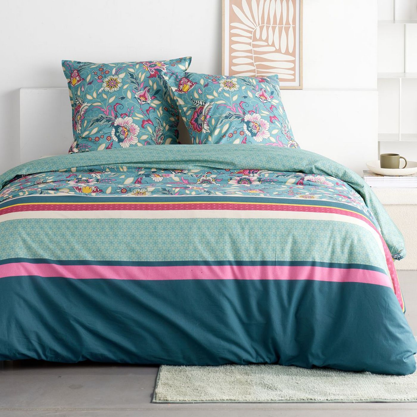 Sunshine - Parure De Lit Hc1 Motif 20.17 - Celadon