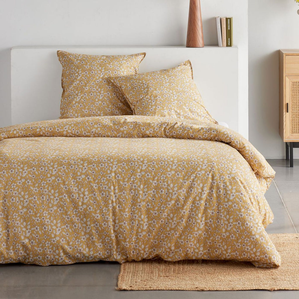 Sunshine - Parure De Lit Hc1 Motif 20.18 - Ocre
