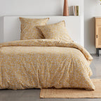 Sunshine - Parure De Lit Hc1 Motif 20.18 - Ocre